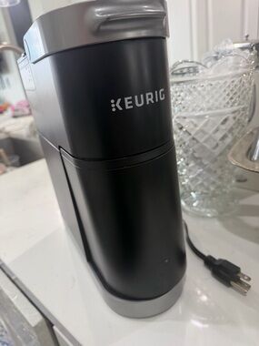 Keurig Compact Single-Serve Brewer in Black with Silver Trim